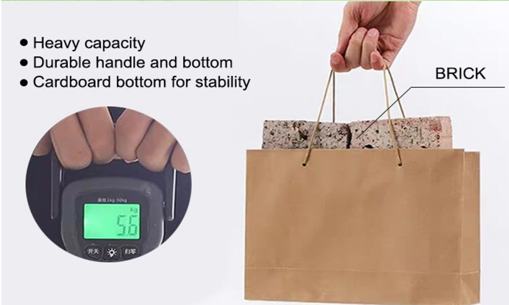 Weight testing for paper shopping bag