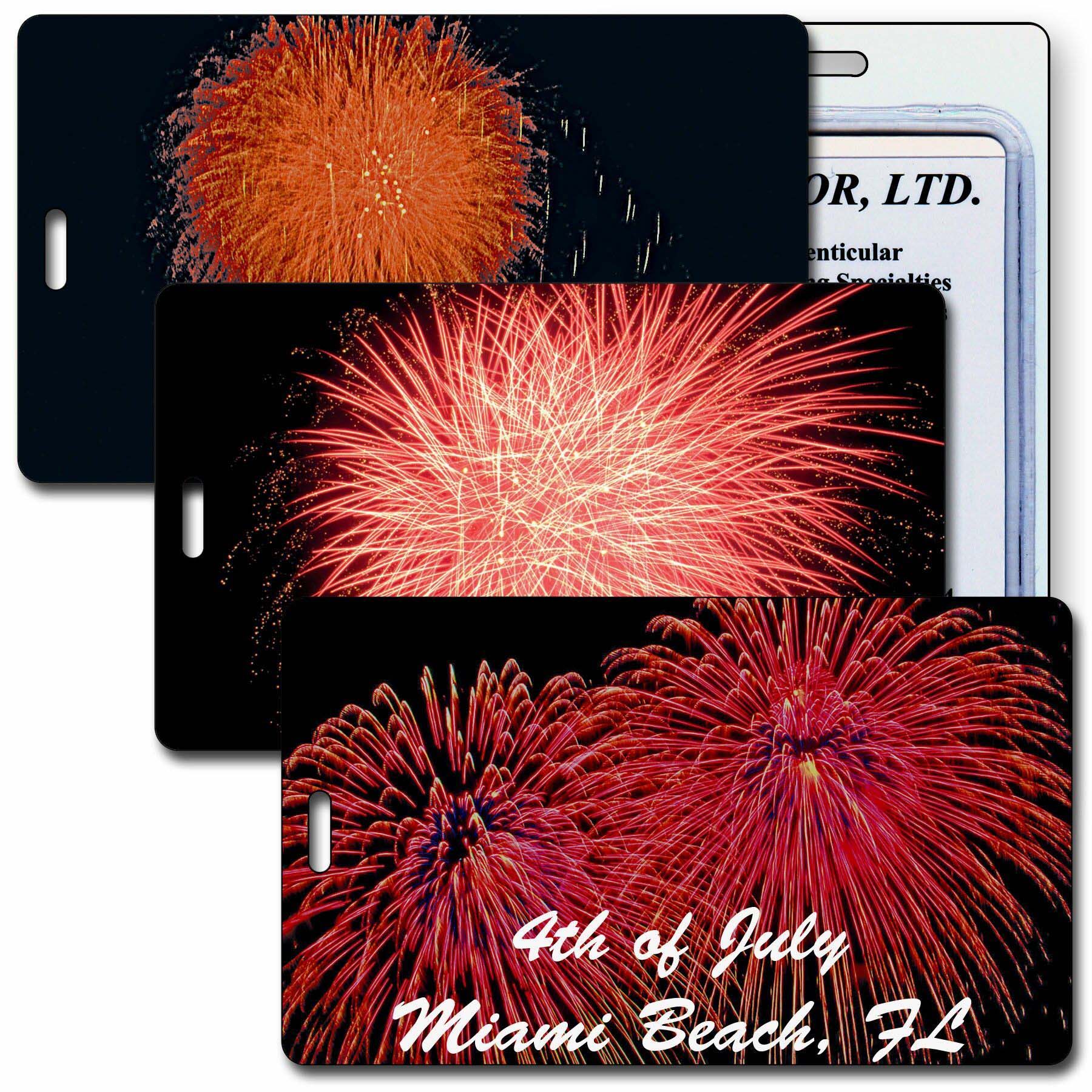Durable 3d lenticular pictures hang tag