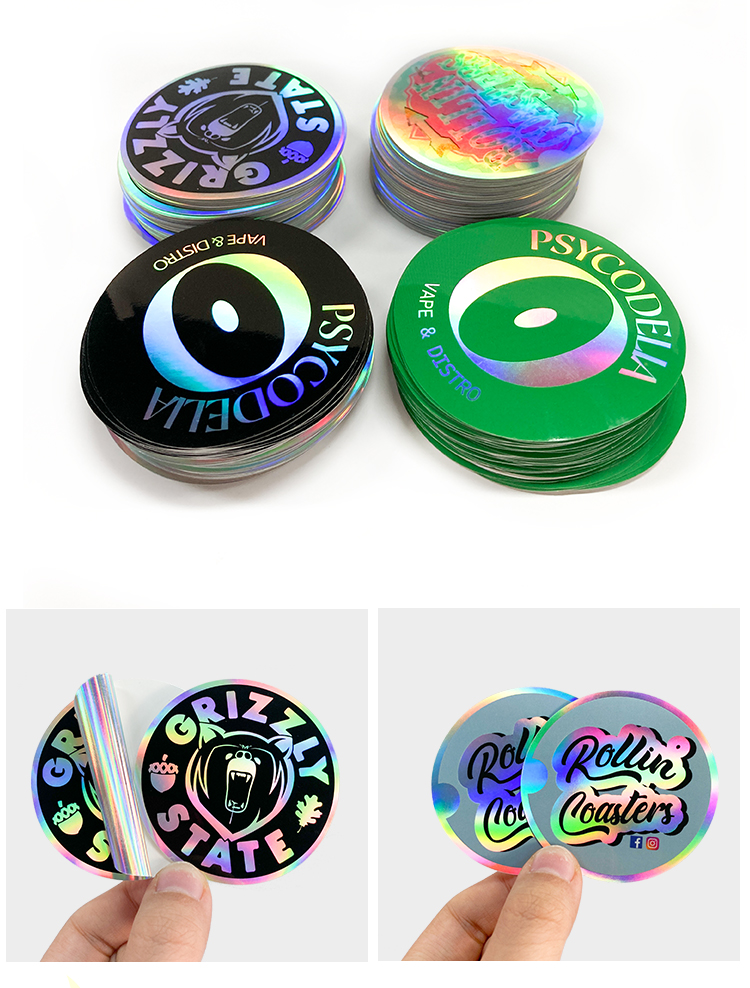 round hologram sticker