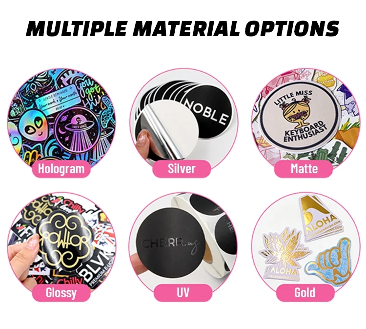 material options for adhesive stickers