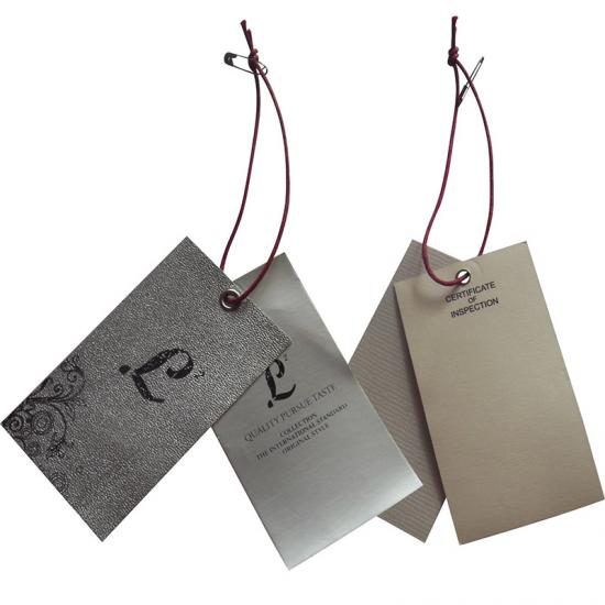 Custom Designed Paper Printing Hang Tags for Clothing 