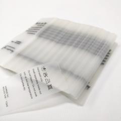 TPU Wash Care Printed Labels for Clothing