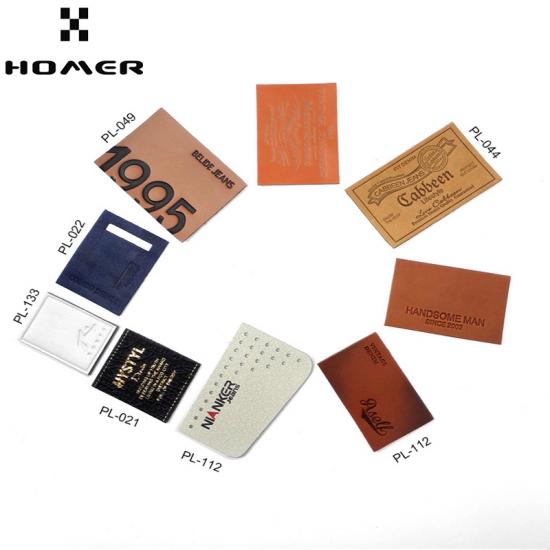 Debossed Logo Leather Labels