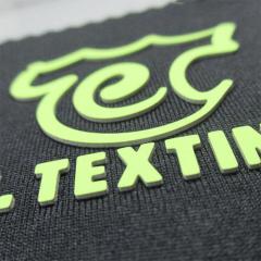 3D Raised Rubber Heat Transfer Logo Labels