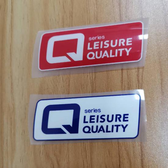 3D Raised Silicone Heat Transfer Logo Labels