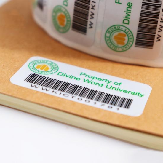 Custom Waterproof Self Adhesive Vinyl Barcode Label Sticker 