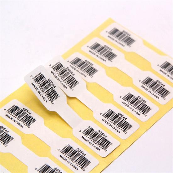 Custom Waterproof Self Adhesive Vinyl Barcode Label Sticker 