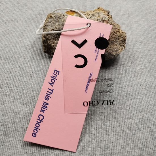 Custom Fashion Design Paper Tag Label for Clothing 