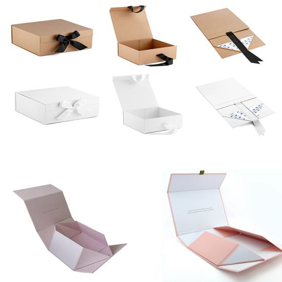 Magnetic Closure Flat Folding Paper Gift Boxes