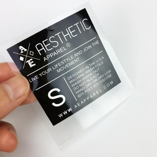 Flat Rubber Silicone Heat Transfer Label for T-shirts 