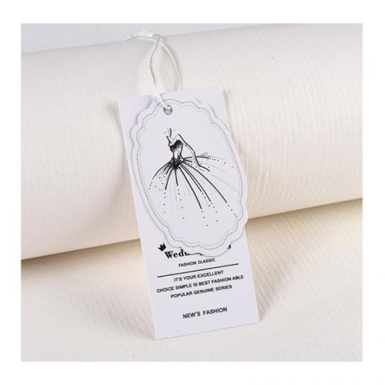 White Fashion Paper Hang Tag for Garment 