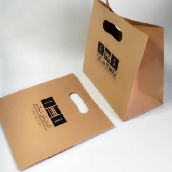Disposable biodegradable take away bag 