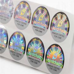 Hologram security adhesive sticker labels