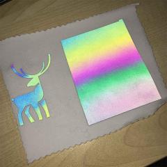Custom iridescent reflective heat transfer vinyls