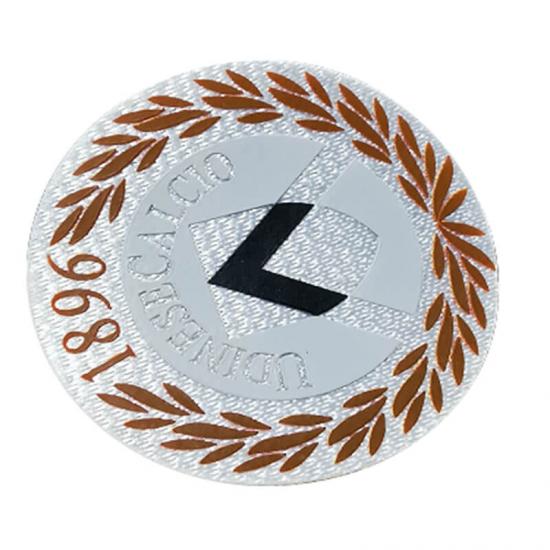 3D silicone logo tatami background iron on badges 