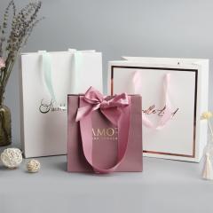 Custom paper bag with handles