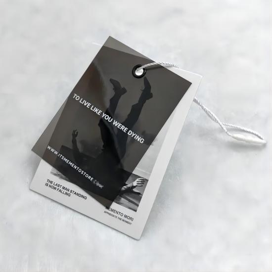 PVC  Hang Tag with Paper Tags For  Garments 