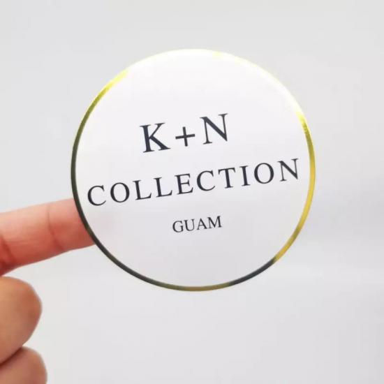 Customized Printing Gold Foil Label Sticker For Perfume 