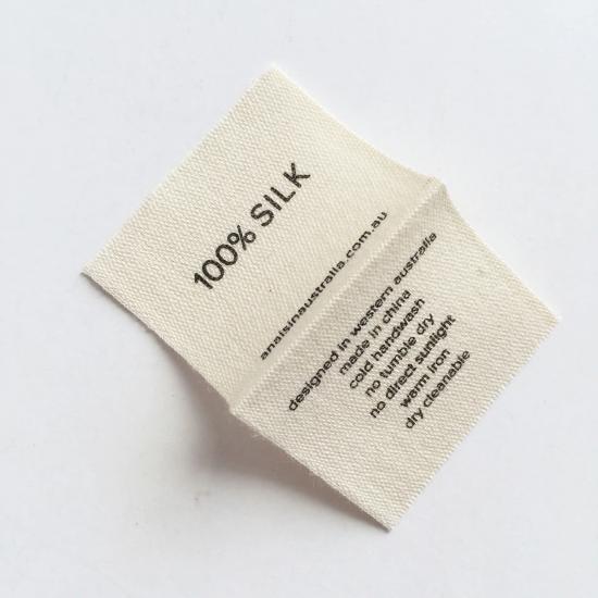 Custom Cotton Tape Fabric Washing Label 