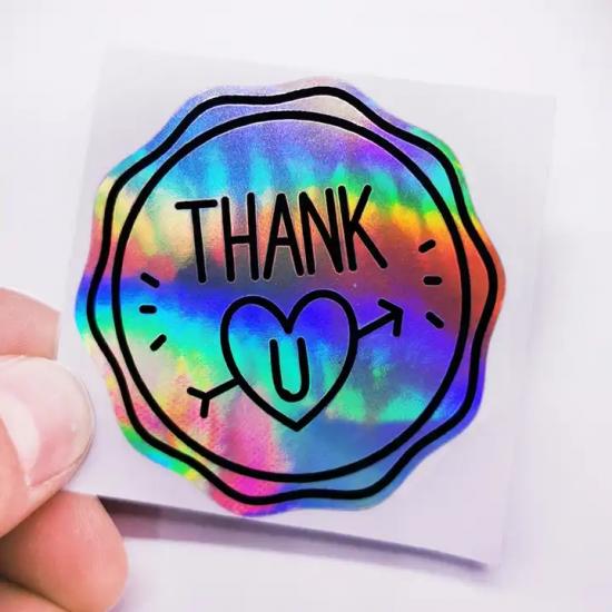 Die Cut Hologram Sticker