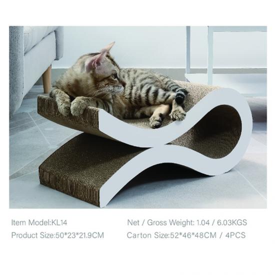 High-density new-type corrugated paper pet cat scratching board bed toy