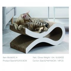 High-density new-type corrugated paper pet cat scratching board bed toy