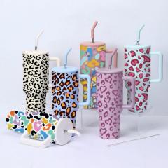 Hot and cold insulated bottle with straw